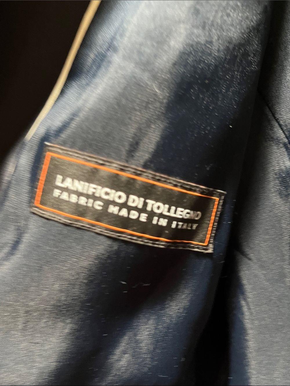 Brooks Brothers Navy Blazer with Gold Embroidered Label - Picture 5 of 7